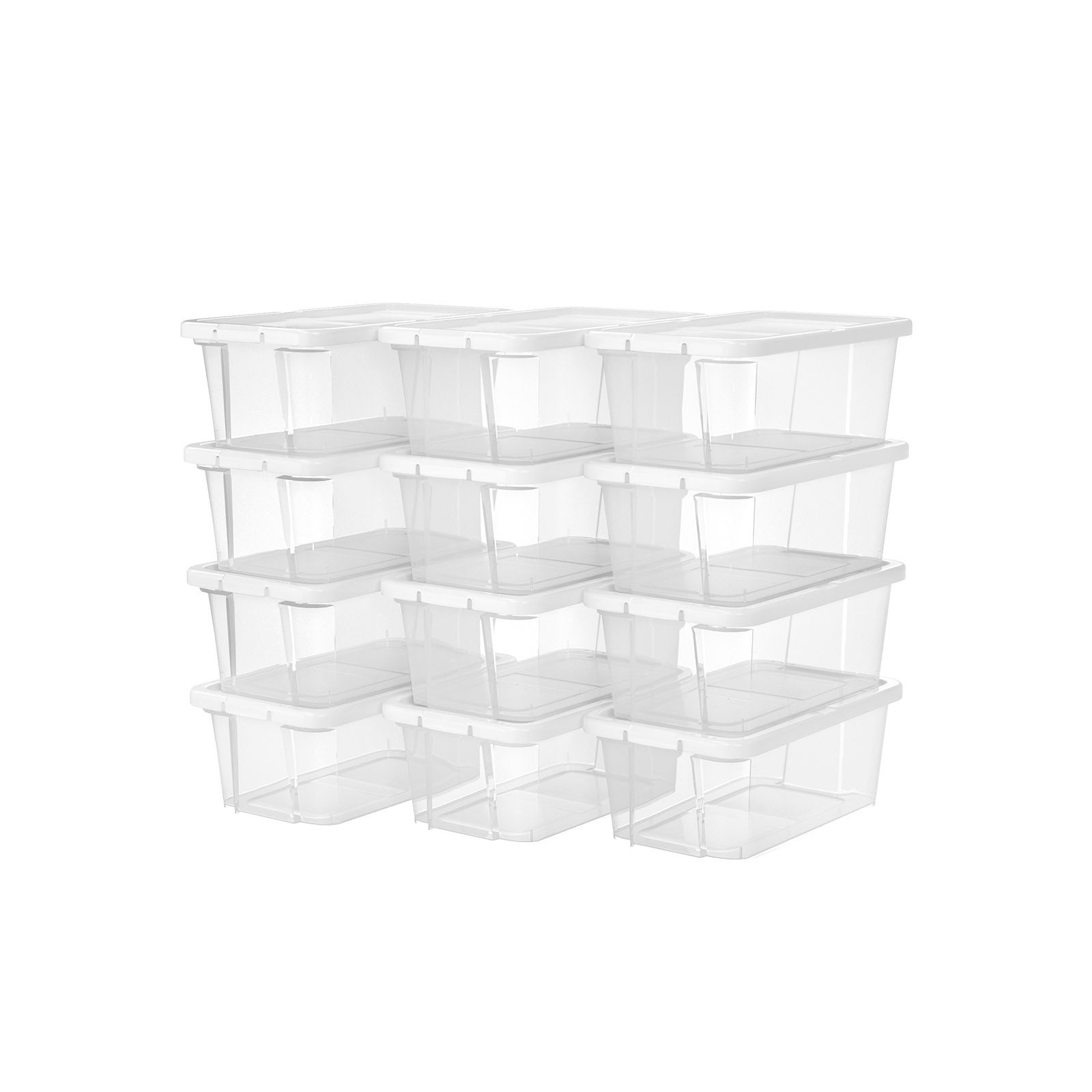 Schoenendozen - Opbergboxen - Set van 12 - Transparant - Tot maat 41