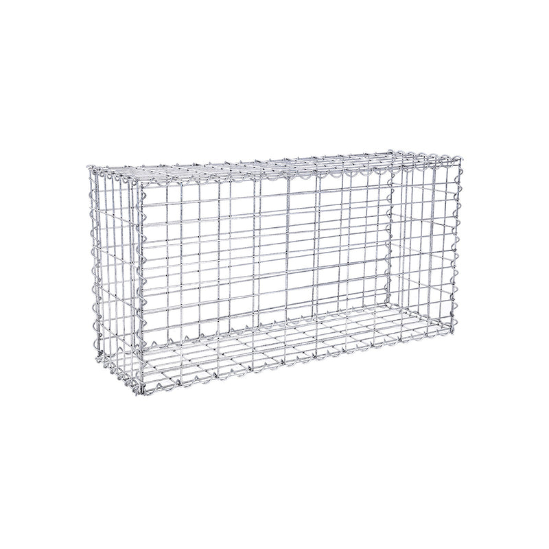Schanskorf - Roestvrije steenkorf - Gabion - 100 x 50 x 30 cm - Zilver