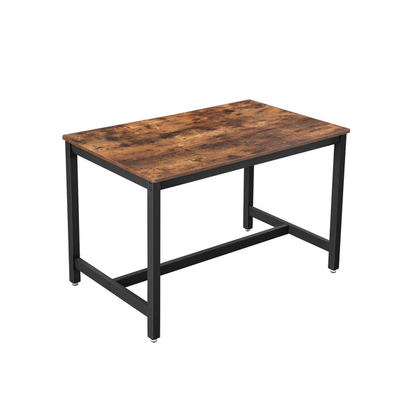 Eettafel - Voor 4 personen - Keukentafel - 120 x 75 x 75 cm - Salontafel - Industrieel bruin