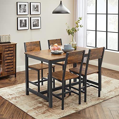 Eetkamerstoelen - Set van 2 - Keukenstoelen - Metalen frame - Grijs