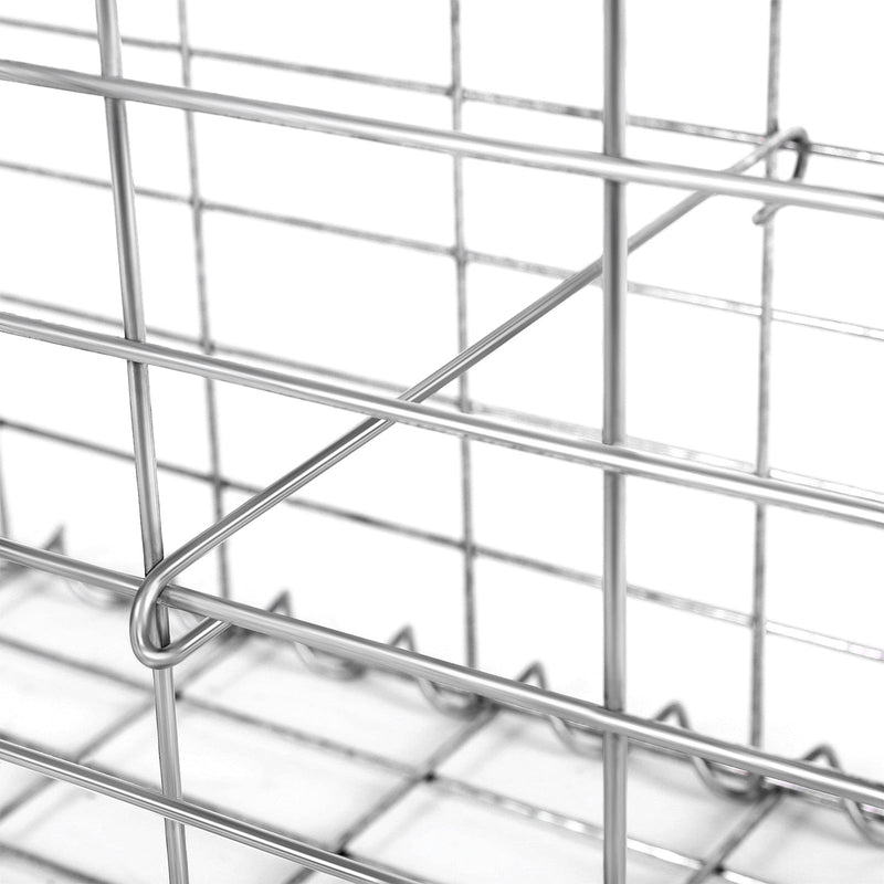 Schanskorf - Roestvrije steenkorf - Gabion - 100 x 50 x 30 cm - Zilver
