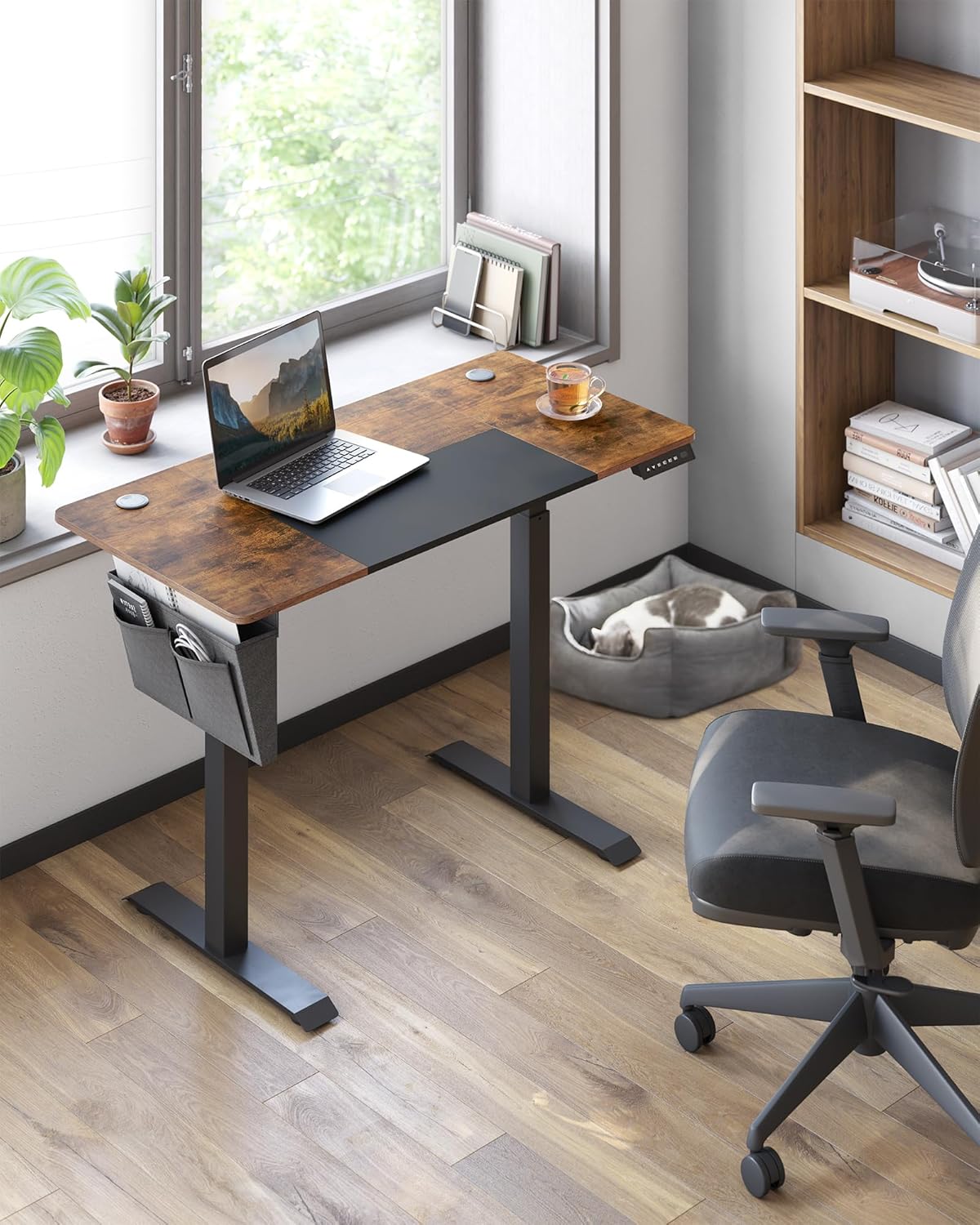 Bureau - Elektrisch bureau - Met wielen en opbergtas