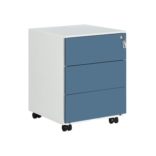 Rolcontainer – afsluitbaar – wit-blauw