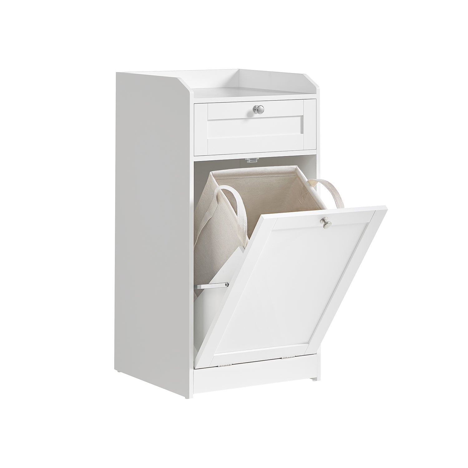 Badkamerkastje – met wasmand – 40 × 40 × 80,2 cm