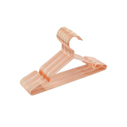 Kledinghangers voor kinderen - Roségoud metaal - 35 cm - Stabiele beugel - 20 stuks