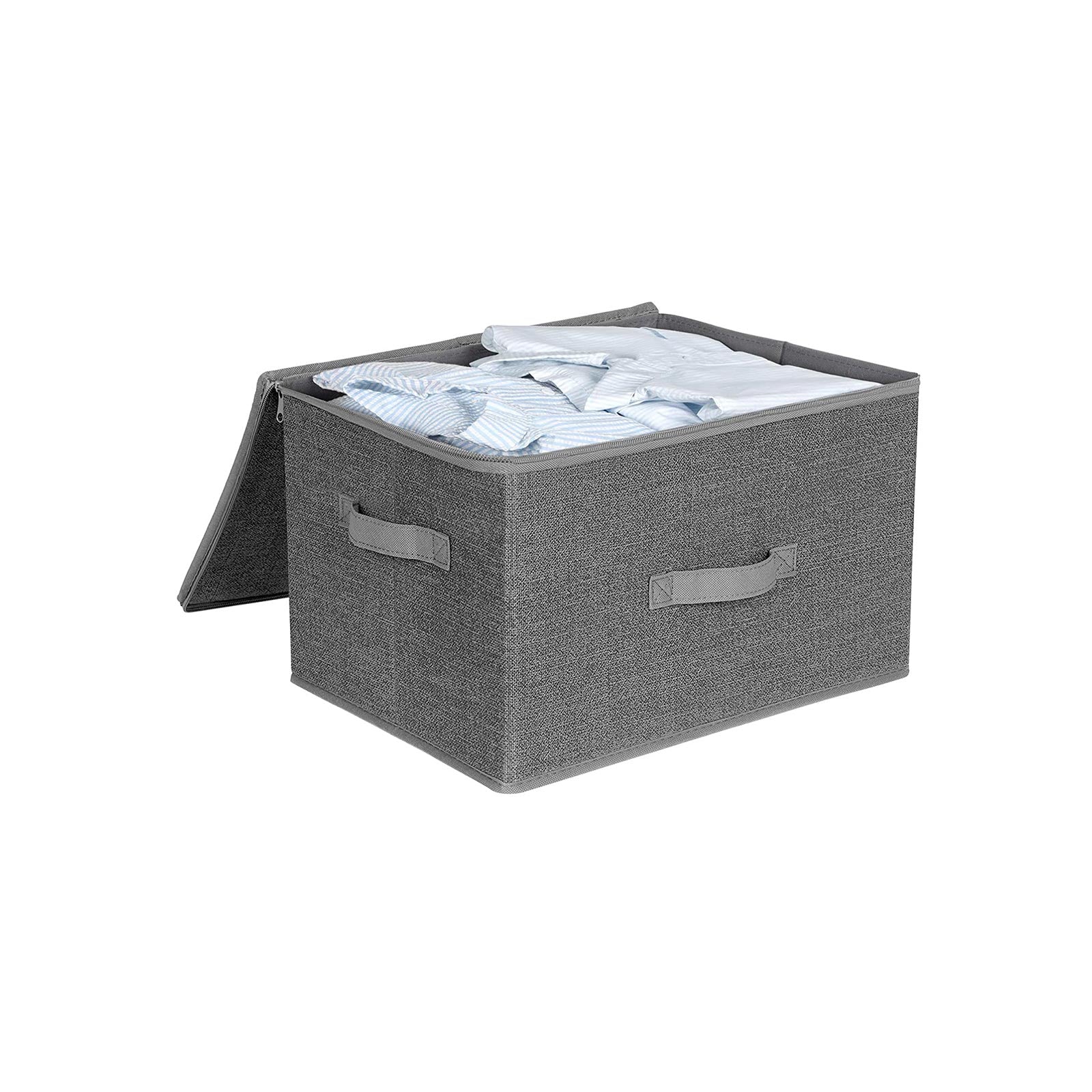 Opbergboxen - Stoffen dozen - Set van 3 - Met deksel en handgrepen