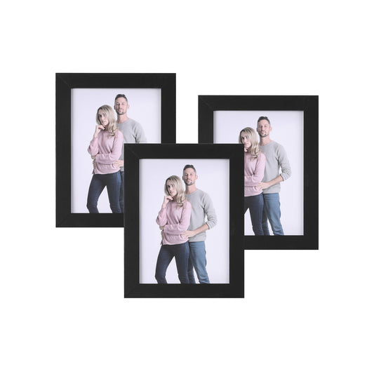 Fotolijst – 3 stuks – 13 x 18 cm – zwart
