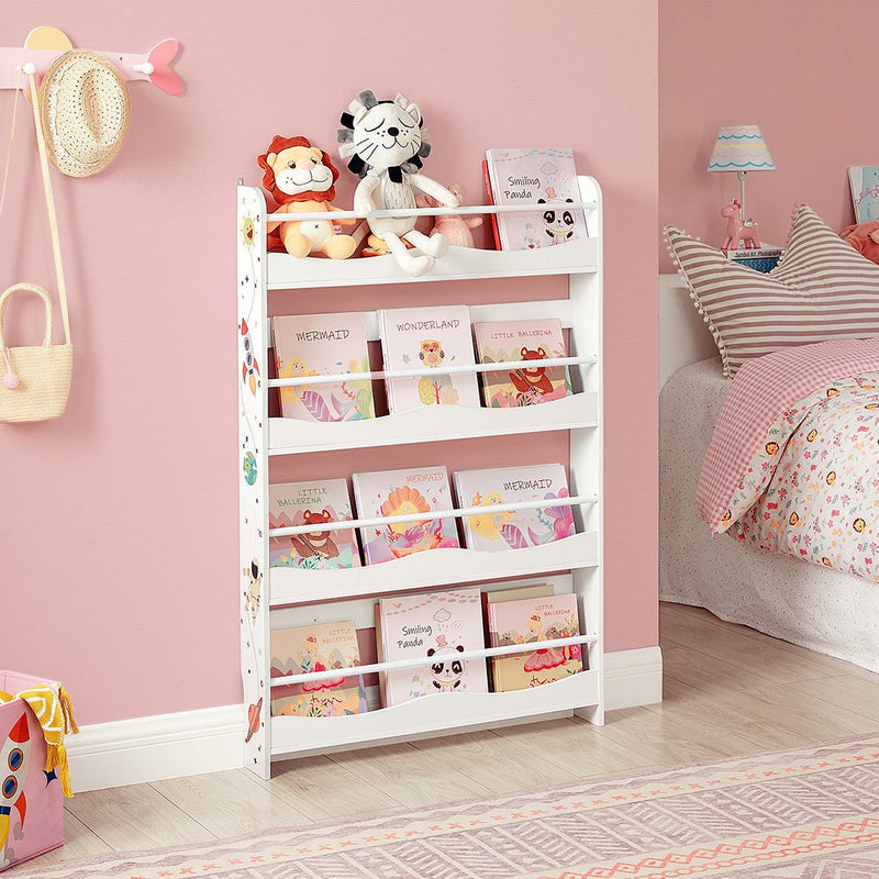 Kinderboekenkast - Wandrek - Boekenplank voor kinderen - Wit