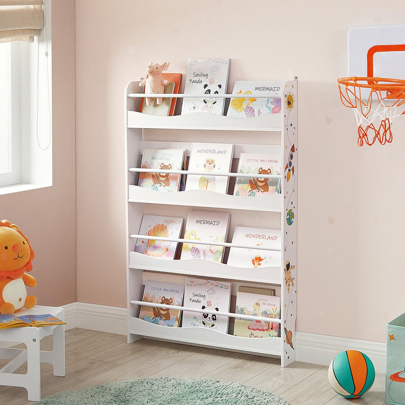 Kinderboekenkast - Wandrek - Boekenplank voor kinderen - Wit