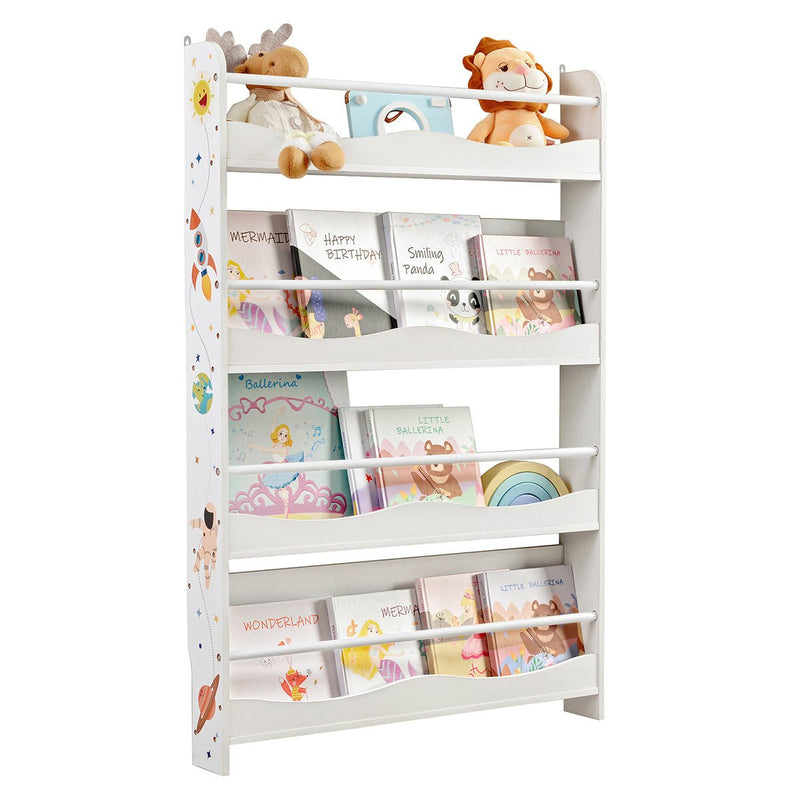 Kinderboekenkast - Wandrek - Boekenplank voor kinderen - Wit