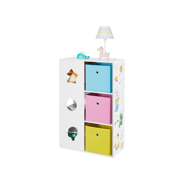 Kinderkast - Met opbergdozen - Speelkamer boekenkast