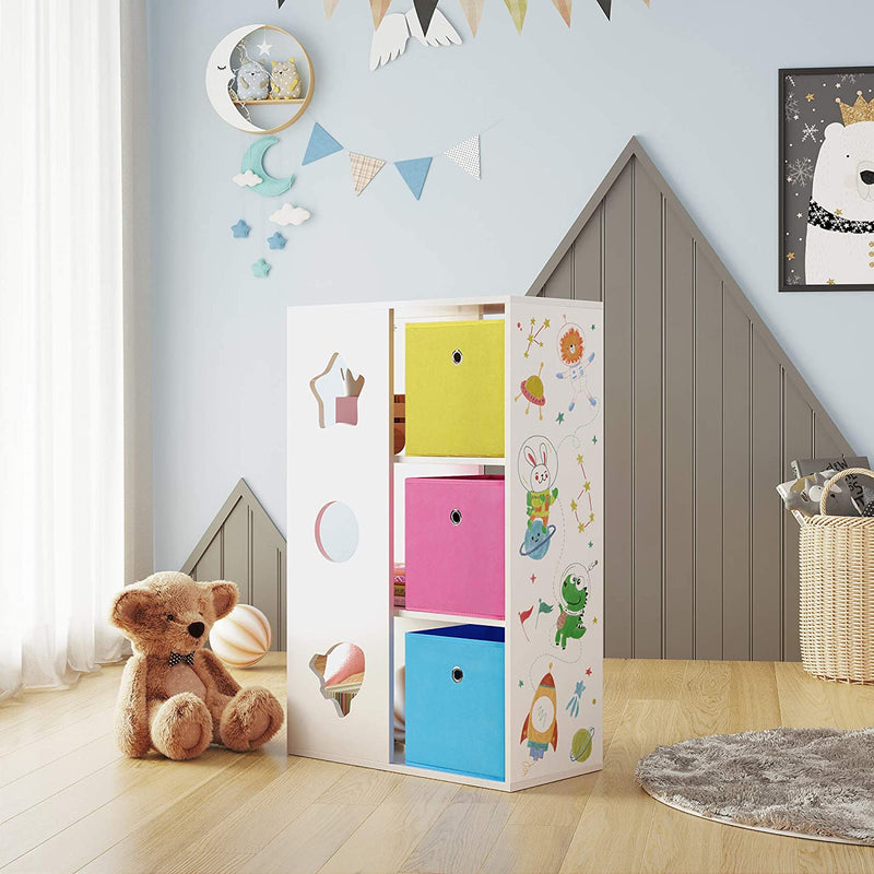 Kinderkast - Met opbergdozen - Speelkamer boekenkast