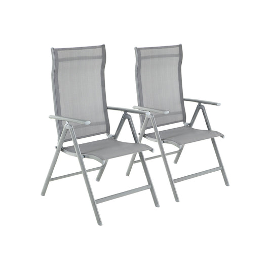 Tuinstoelen – set van 2 – grijs