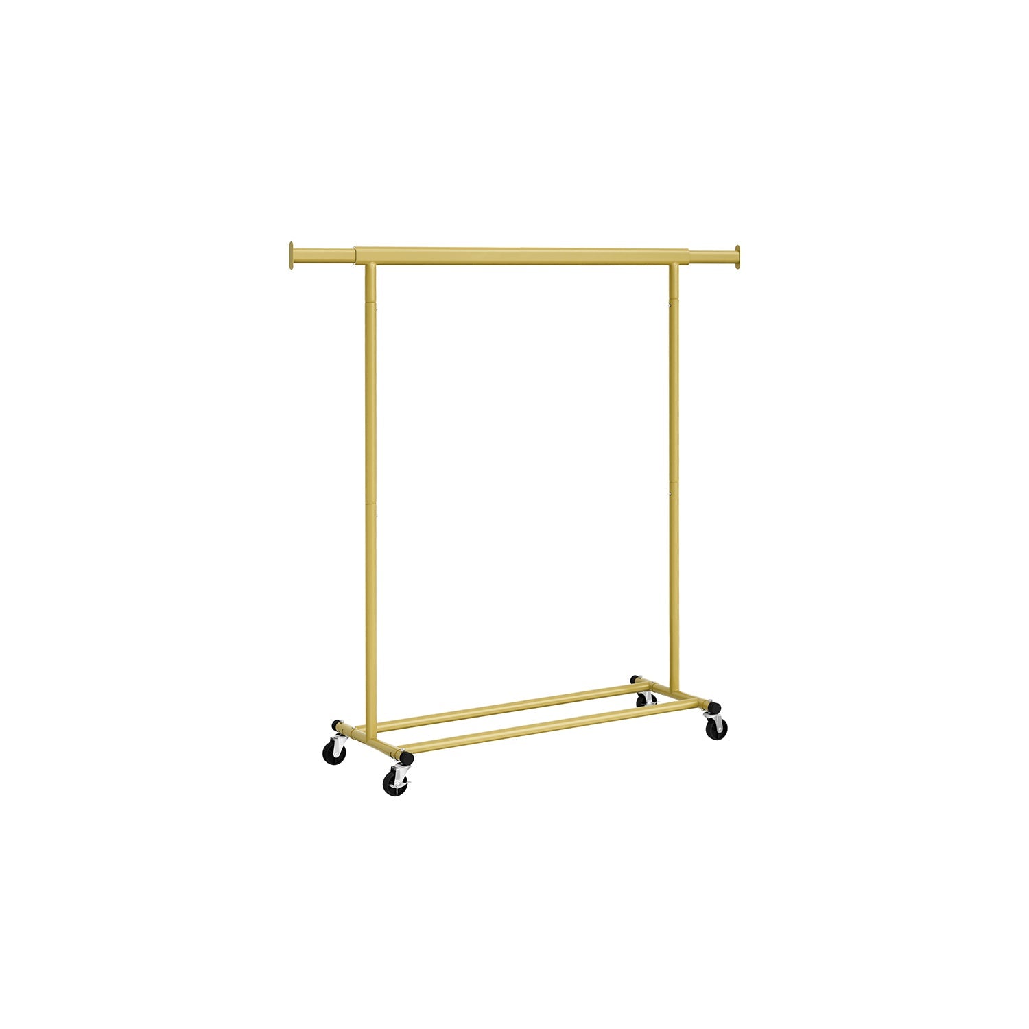 Kledingrek – op wielen – draagvermogen 90 kg – klassiek wit