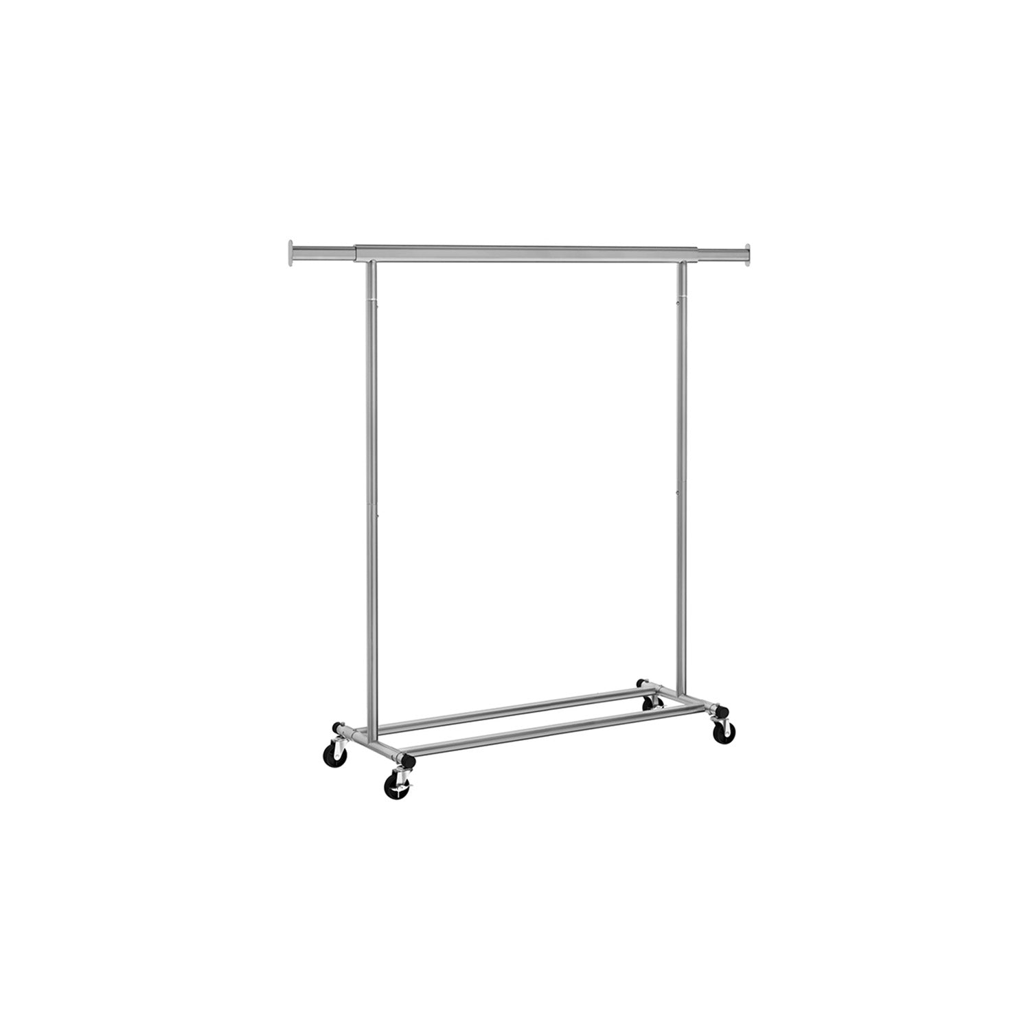 Kledingrek – op wielen – draagvermogen 90 kg – klassiek wit