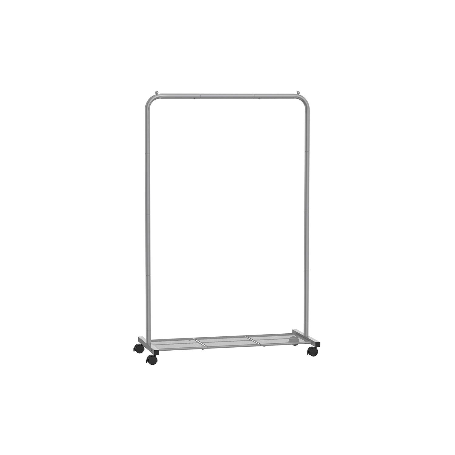 Kledingrek 91 Cm Breed Op Pastelroze Wielen