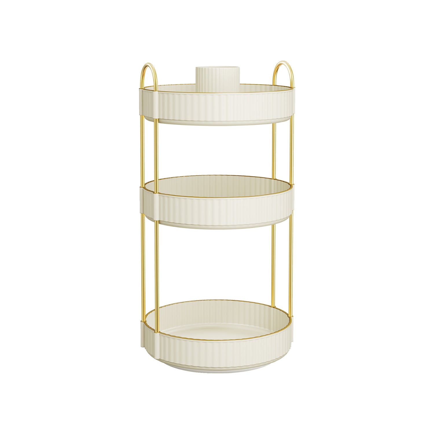 Make-up organizer – roterend – cadeau-idee – wolkwit