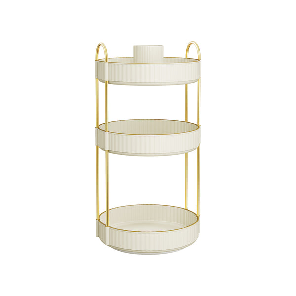 Make-up organizer – roterend – cadeau-idee – wolkwit
