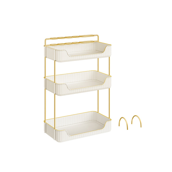 Rechthoekige make-up organizer – cadeau-idee – wolkwit