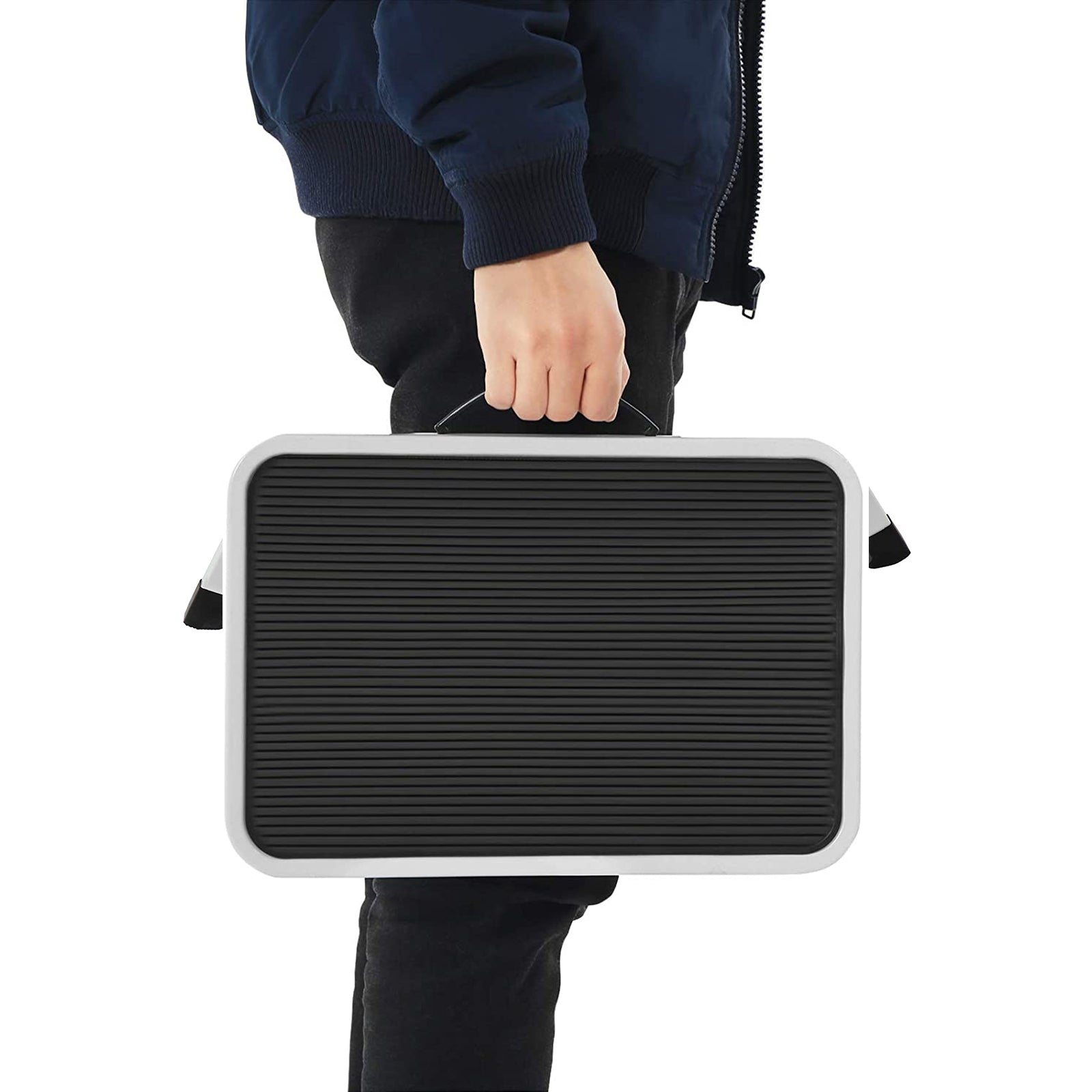 Opvouwbare trap - Met antislipmat - Tot 150 kg - Wit