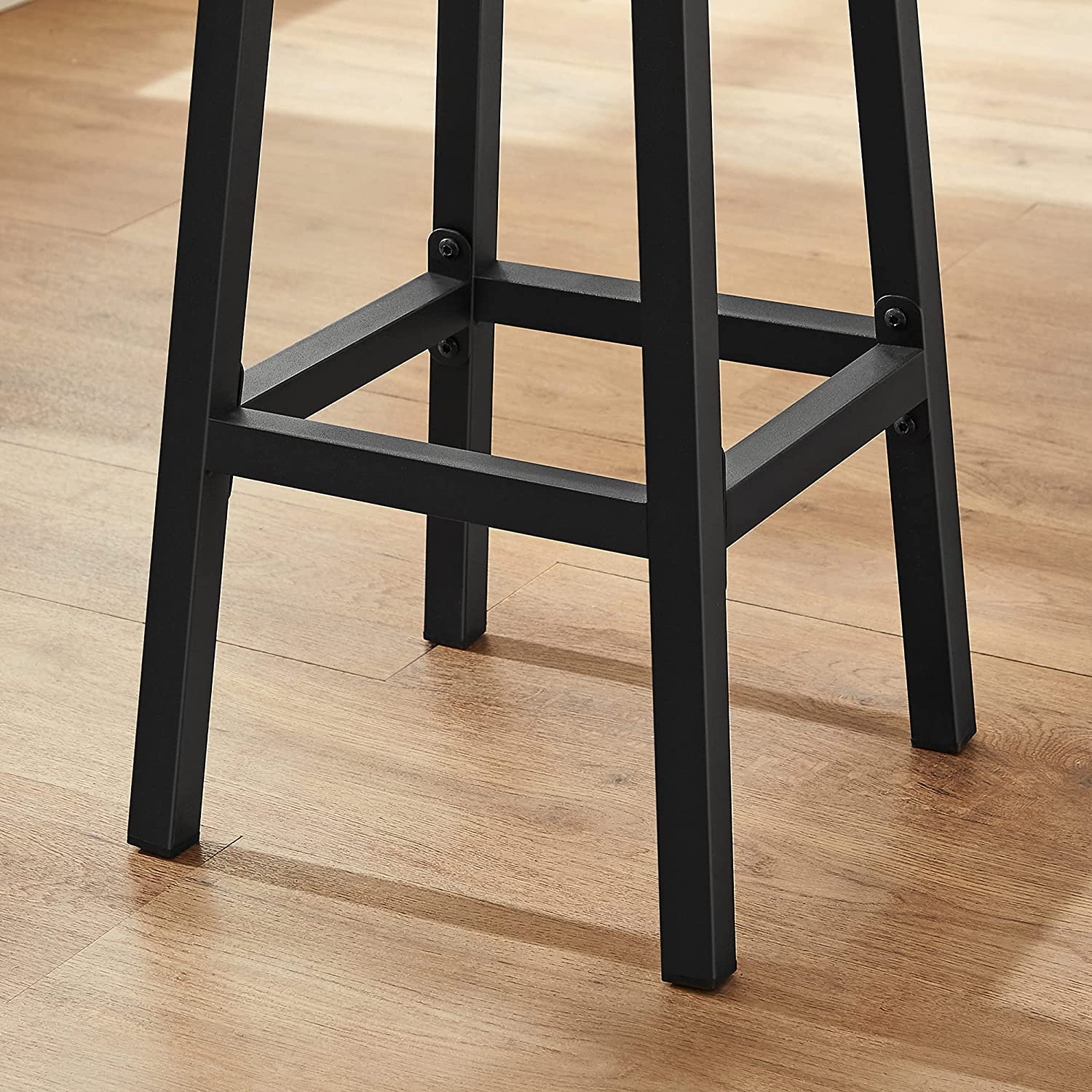 Barkrukken - Set van 2 - Barstoelen - Hoogte 65 cm - Rond - Met stalen frame
