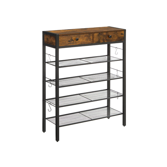 Schoenenrek – vintage bruin-zwart