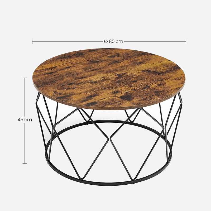 Salontafel - Bijzettafel - Banktafel - Voor woonkamer, slaapkamer, studeerkamer - Vintage Bruin