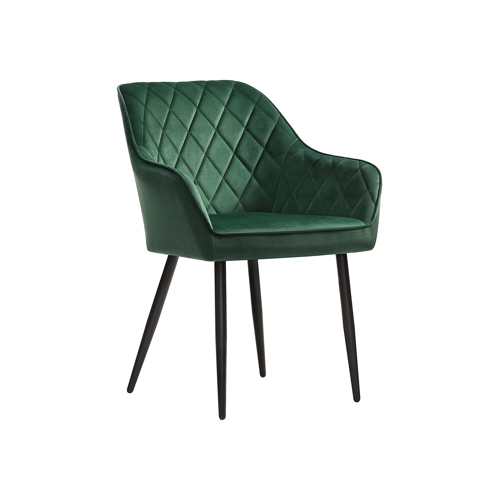 Eetkamerstoel - Set van 2 - Stoelen van suède - Grijs