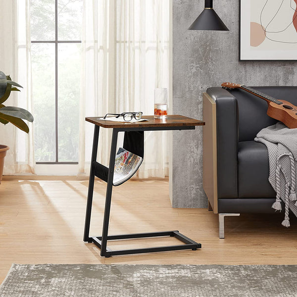 Bijzettafel – C-vormig – industriële stijl