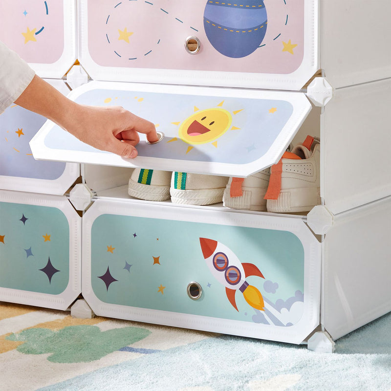 Kinderschoenenrek - Opbergrek - Set van 6 - Kunststof - Voor kinderen