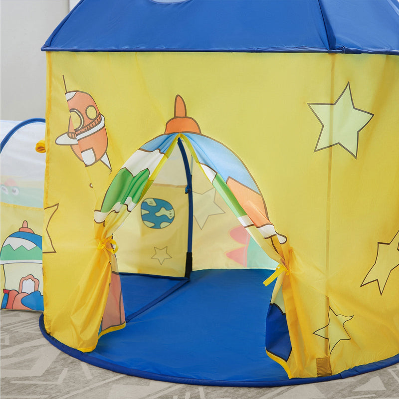 Speeltent - 3-in-1 - Pop-up met tunnel - Ballenbak - Basketbalhoepel - Voor kinderen
