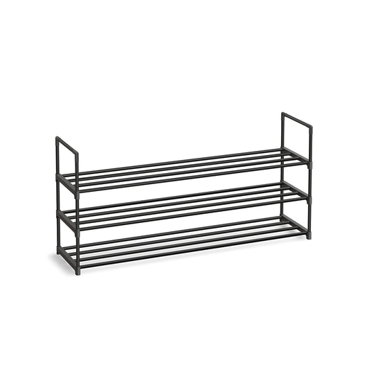 Schoenenrek – stapelbaar – metaal – 3 niveaus – 30 x 116 x 55 cm