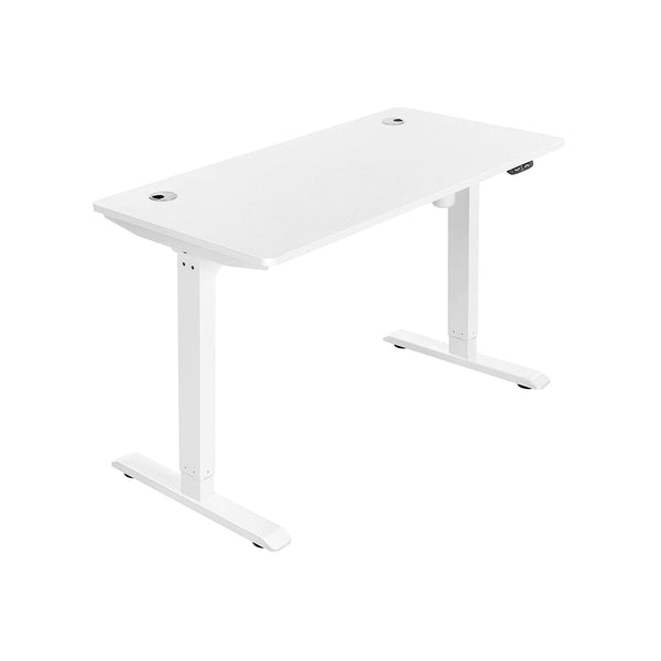 Elektrisch Bureau - Met motor - 120 x 60 x (73-114) cm - In hoogte verstelbaar - Wit