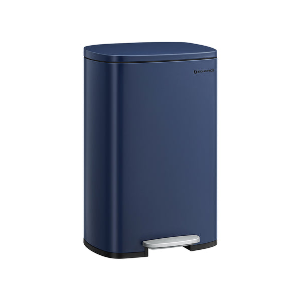 Prullenbak – keuken – voetpedaal – staal – blauw