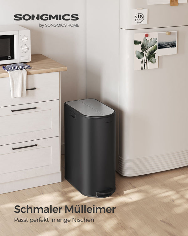 Afvalscheidingssysteem – 2 compartimenten – 30 L en 20 L
