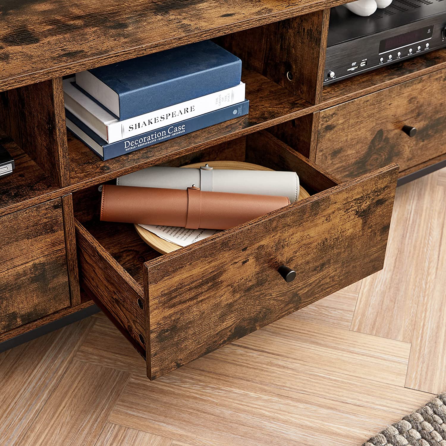 TV-meubel - Salontafel - Met 3 lades - Industrieel design