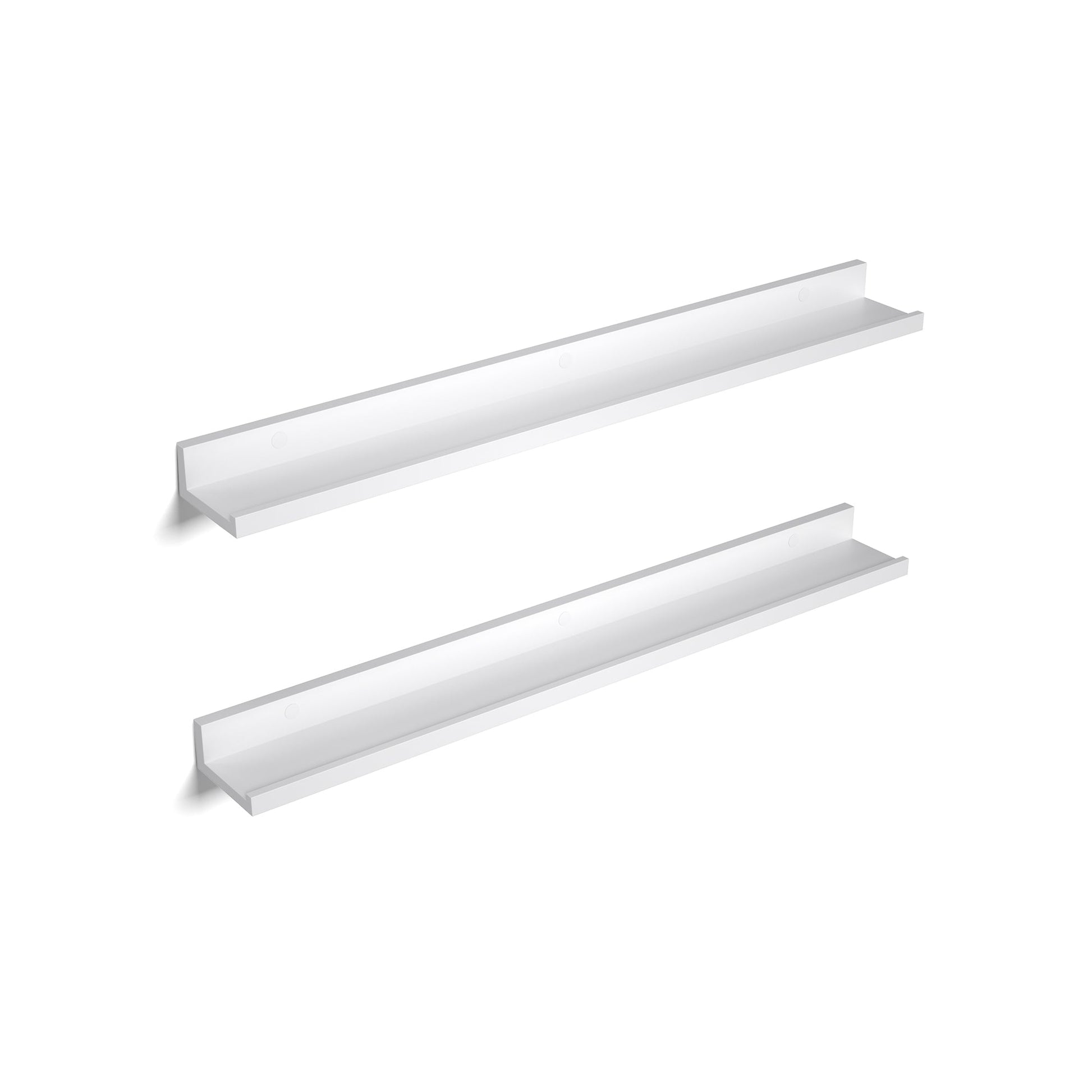 Wandplank - Zwevende planken - Set van 2 - Hoogglans - Wit