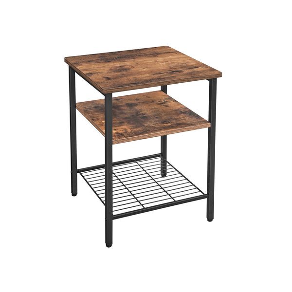 Nachtkastje – met 3 planken – industriële look