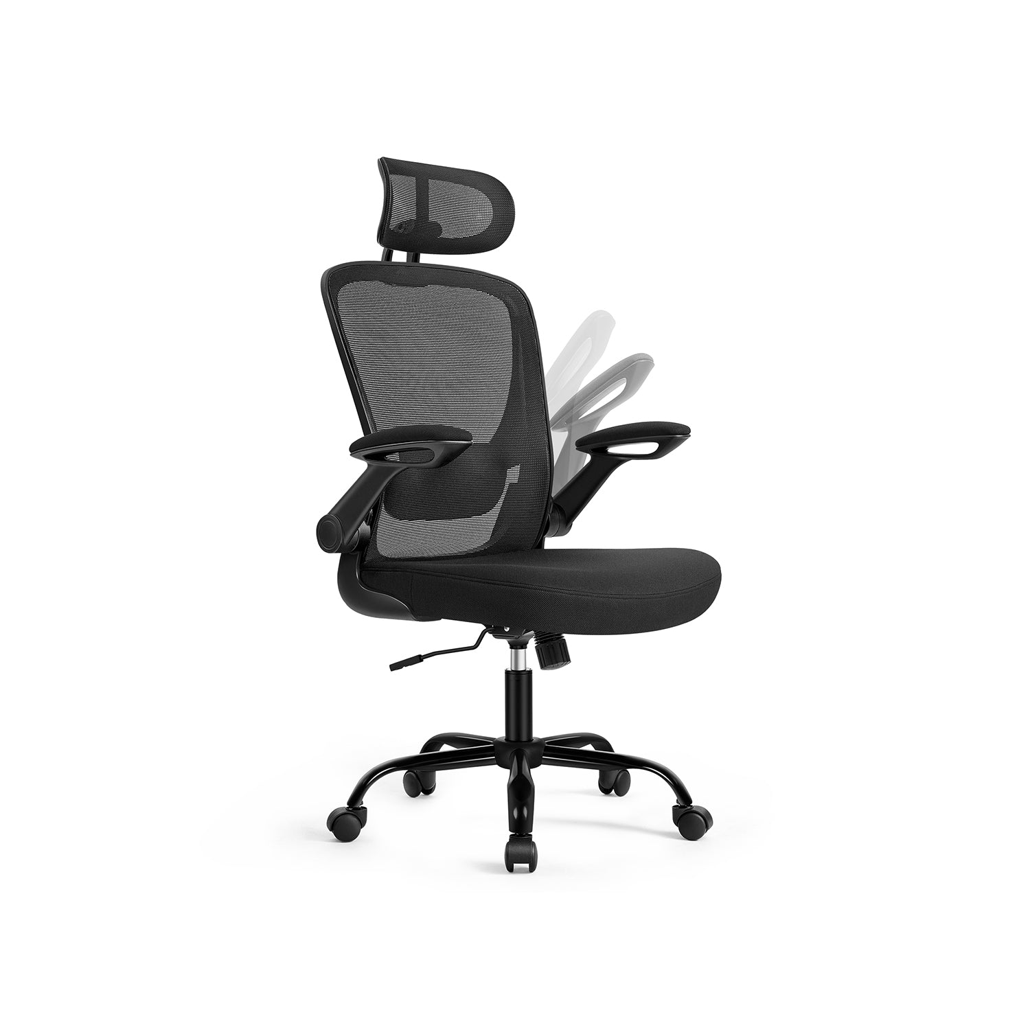Bureaustoel – ergonomisch – met mesh – cappuccino beige