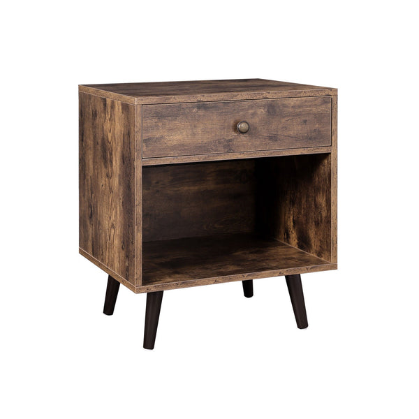 Nachtkastje - Vintage bruin - Bijzettafel