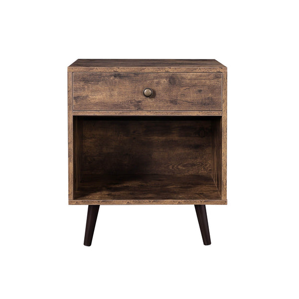 Nachtkastje - Vintage bruin - Bijzettafel