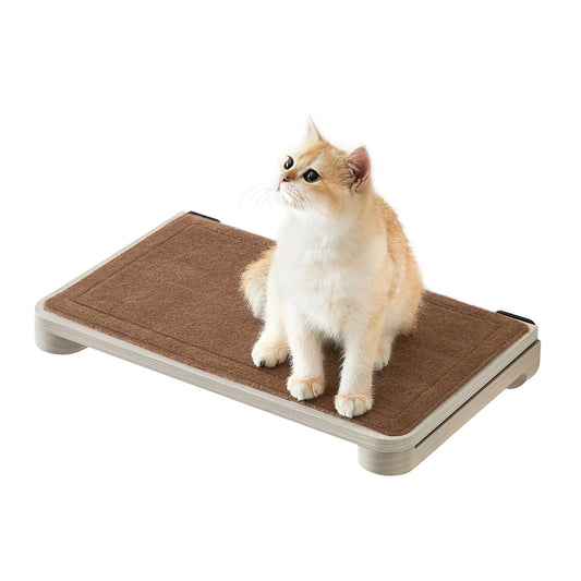 Krabpaal – kattenplank – wandmontage – bruin