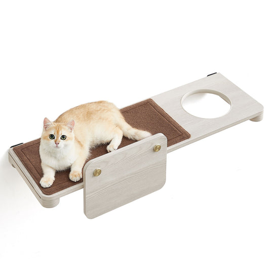 Krabpaal – kattenbord – wandmontage – bruin