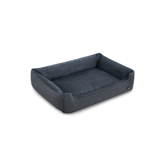 Hondenmand – met opstaande randen – 120 x 90 x 30 cm – donkergrijs