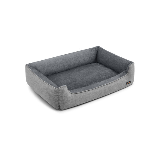 Hondenmand – met opstaande randen – 120 x 90 x 30 cm – lichtgrijs