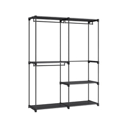 Garderobekast - Opvouwbare kledingkast - 112 x 43 x 165 cm - Zwart