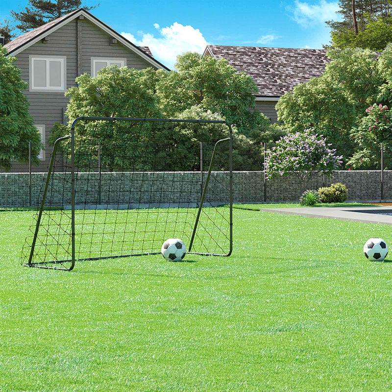 Voetbaldoel - Voor kinderen - Snel op te zetten - Metalen frame - Wit