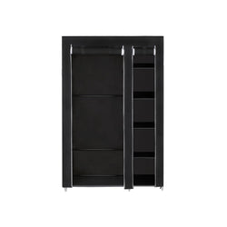 Kledingkast – stoffen kast – 175 x 110 cm – zwart
