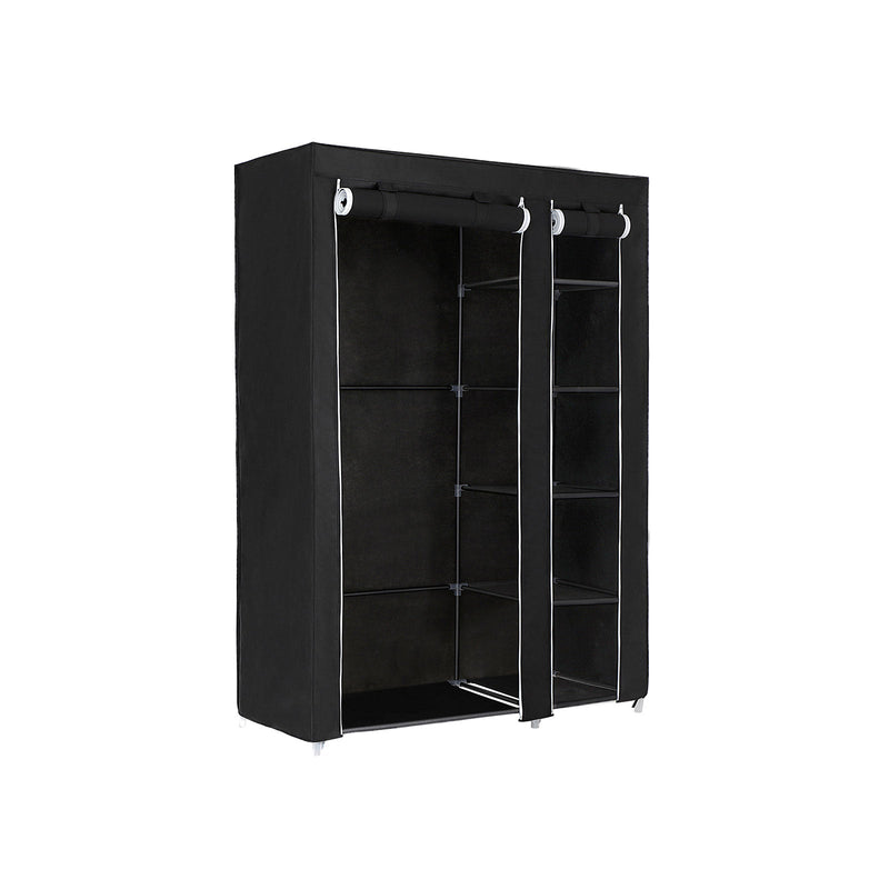 Kledingkast – stoffen kast – 175 x 110 cm – zwart