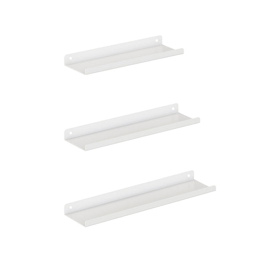 Wandplanken – voor fotolijsten – metaal – wit